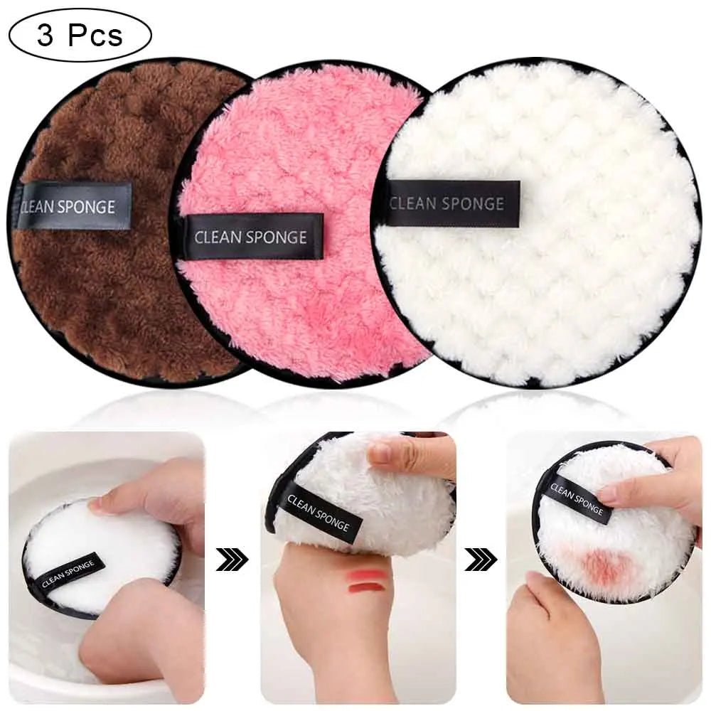 Makeup Remover Face Microfiber Cloth Pads Cleaning Face