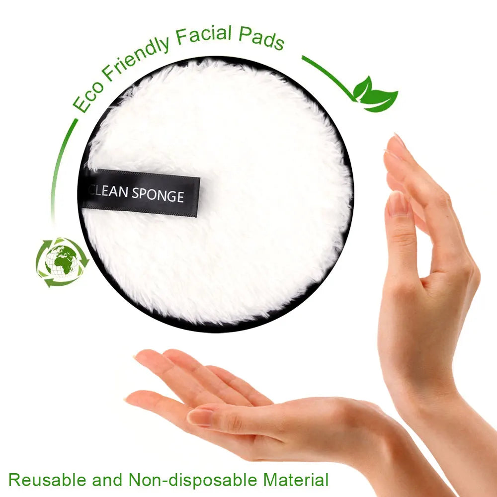 Makeup Remover Face Microfiber Cloth Pads Cleaning Face