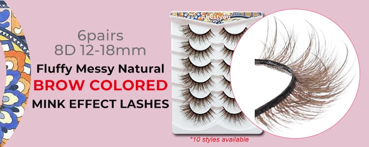 Magnetic False Fluffy Eyelashes & Eyeliner