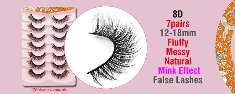 Magnetic False Fluffy Eyelashes & Eyeliner